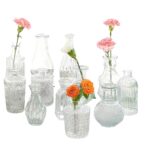 Set 12 de mini vaze din sticla, pentru Decorarea Nuntii Rustice