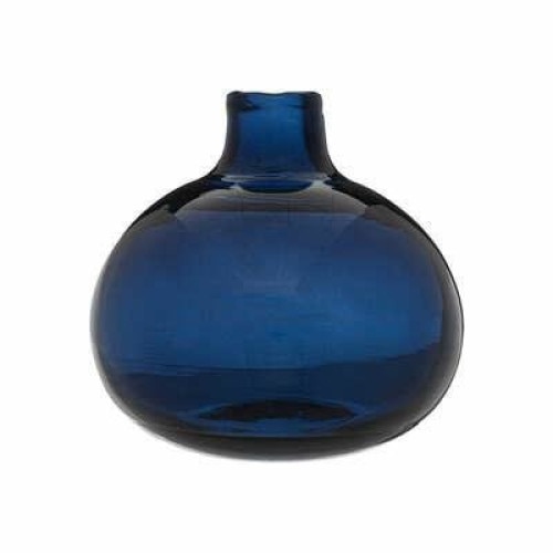 Vaza, Atmosphera Createur d'interieur, Sticla, 11 x 12 cm, Albastru