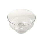 Fructiera cookiea 19cm, din sticla transparenta, cu picior, 19 cm