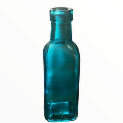 Vaza in forma de sticla pentru plante Hidroponice, Bleu, 16x5 cm