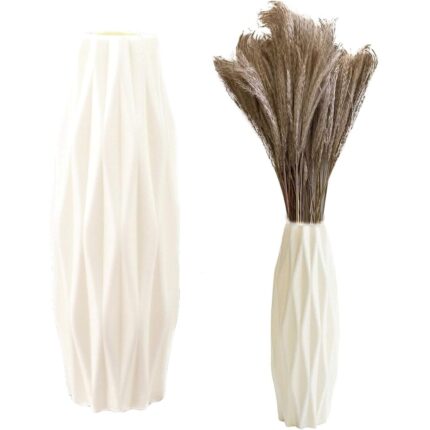Vaze din plastic unice, set, design geometric, pentru flori, interior