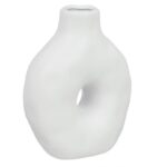 Vaza Decorativa Ceramica Alba Modern 15x7x20cm