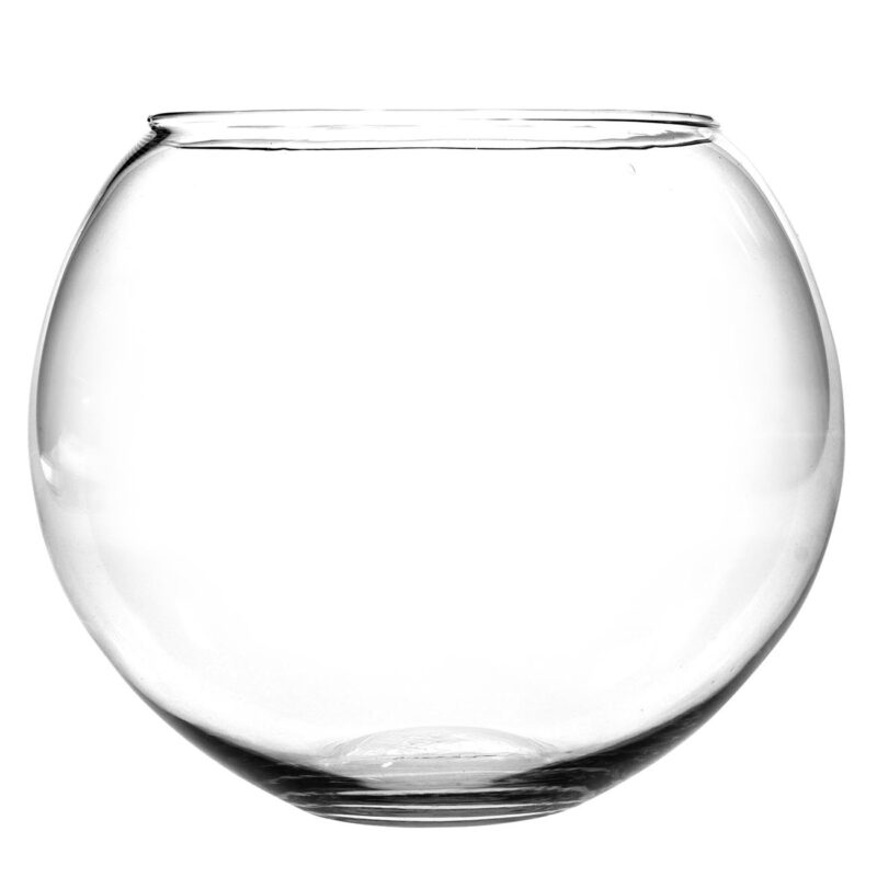 Bol de sticla transparent - 20 x 25 cm