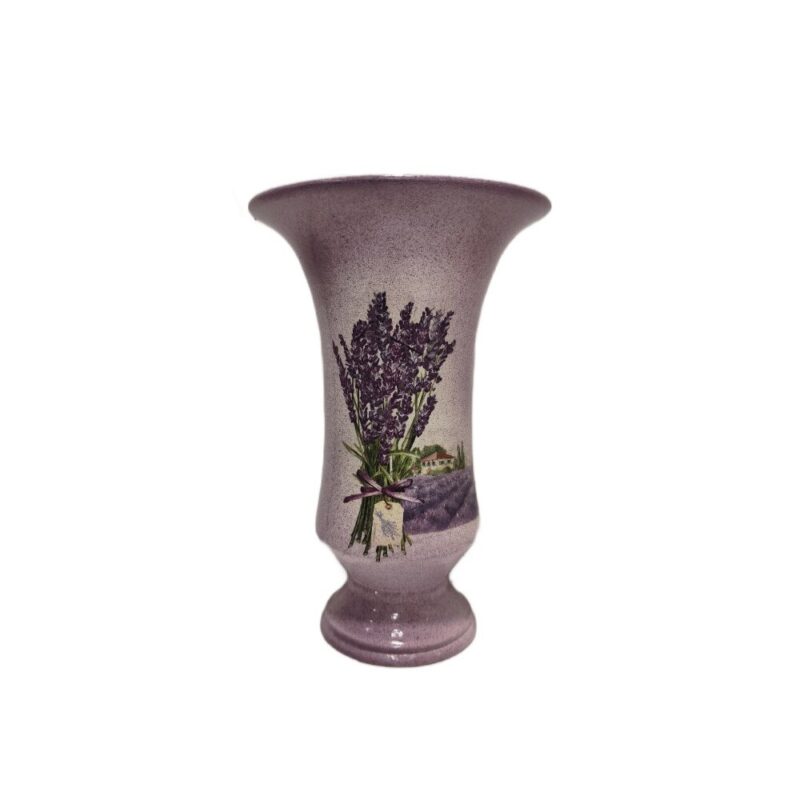 Vaza, Ceramica, Lavanda, 23cm, Mov