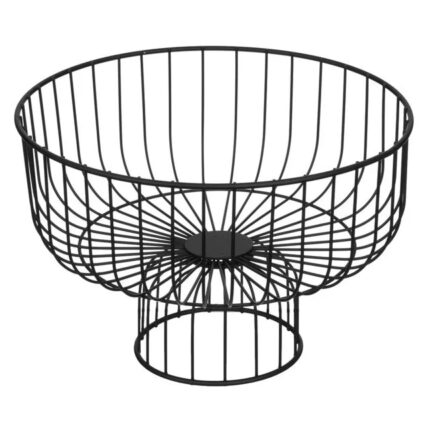Fructera, Metal, 28x19 cm, Negru