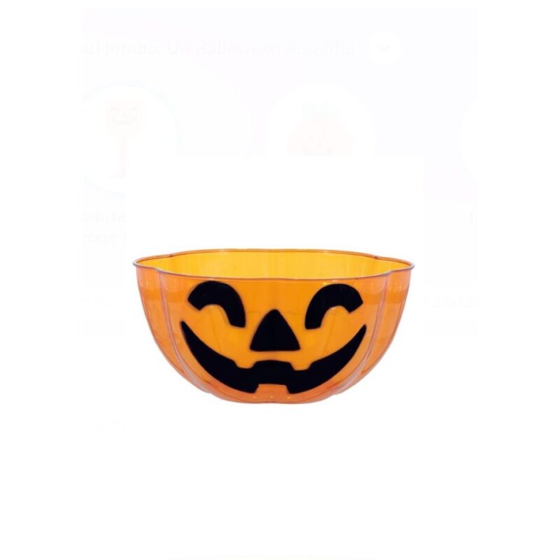 Bol din Plastic Dovleac de Halloween 27x12cm