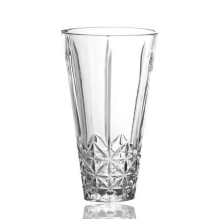 Vaza decor sticla, Model deosebit artizanal, 24.5x13.5 cm