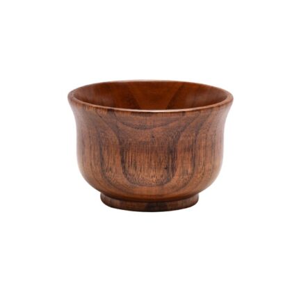 Bol decorativ, LLWL, Lemn, 9 x 6 cm, Maro