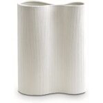 Vaza decorativa, Longziming, Ceramica, Alb