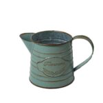 Set de 4 vaze decorative, QttvbTna, Fier, Verde, 22x12x10cm