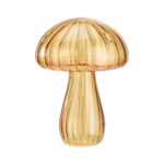 Vaza pentru flori, sticla, 10.5 x 8 cm, auriu
