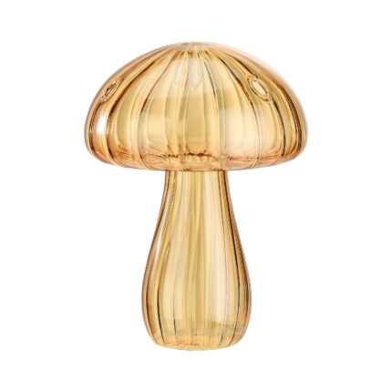 Vaza pentru flori, sticla, 10.5 x 8 cm, auriu