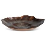 Bol decorativ Nina, Eurofirany, Sticla, 30 x 29 x 5 cm, Maro