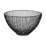 Bol fructe Cozevdnt, metal negru, handmade, pentru bucatarie/living