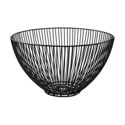 Bol fructe Cozevdnt, metal negru, handmade, pentru bucatarie/living