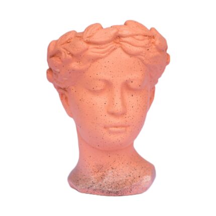 Vaza Venus, roz cu picatele negre, pentru interior, 20x16x16 cm