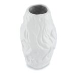 Vaza decorativa Louis, 29x16 cm, Ceramica, Alb