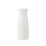 Vaza decorativa, Sunmostar, Plastic, Alb, 7.8 x 20.5 cm