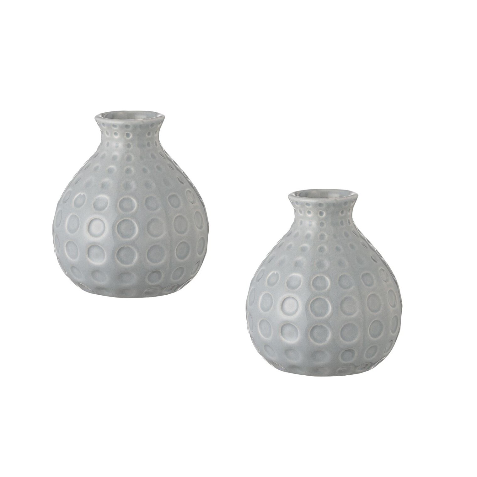 res_2ea58bda9608d34dab6ebd80da25305c Set 2 Vaze decorative din ceramica, gri, 9x11cm