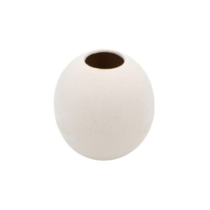 Vaza bej decorativa portelan 12x12 cm