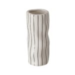 Vaza alb/ negru din ceramica 15 cm, Linea Boltze