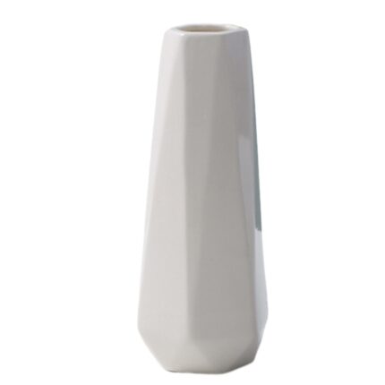Vaza decorativa, QttvbTna, Ceramica, Alb