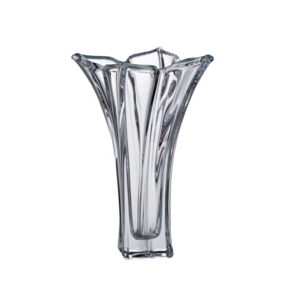 Vaza pentru flori Bohemia, Cristalit, 28x20x20 cm, Transparent