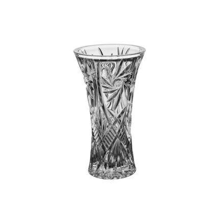 Vaza decorativa, Bohemia, Cristal, 25cm, Transparent