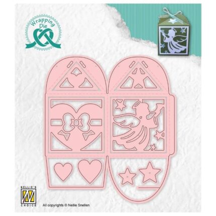 Cutie pentru lumanari tealight cu ingeri, Nellie Snellen, 9 forme, 5x5x6 cm