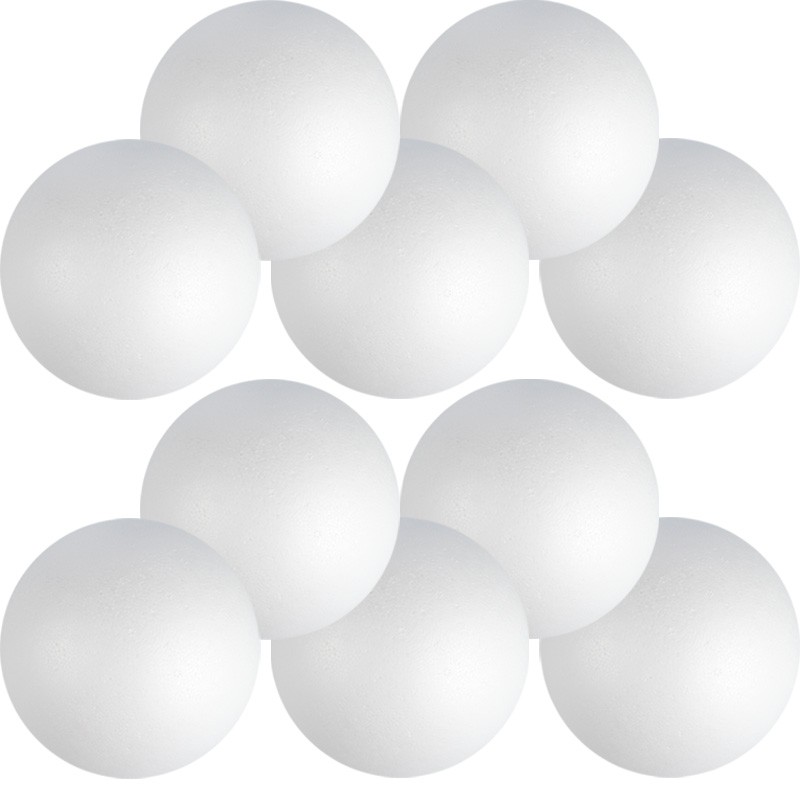 res_1d7e325fc187cdd22392cf6d2aac08d9 Set 10 bile decorative, Dekolo.pl, Polistiren, 8 cm, Alb