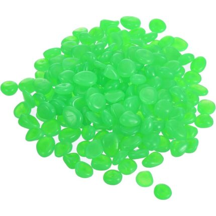 Set Accesorii Decorative, Pietre Luminoase Rezina, Verde, Multicolor, 1cm