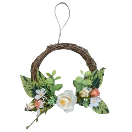 Accesoriu decorativ, coronita pentru usa sau perete, multicolor, 16 cm