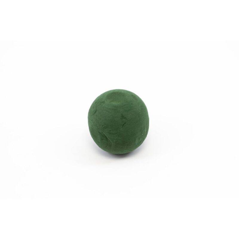 Burete pentru flori naturale in forma de sfera, 9 cm, verde