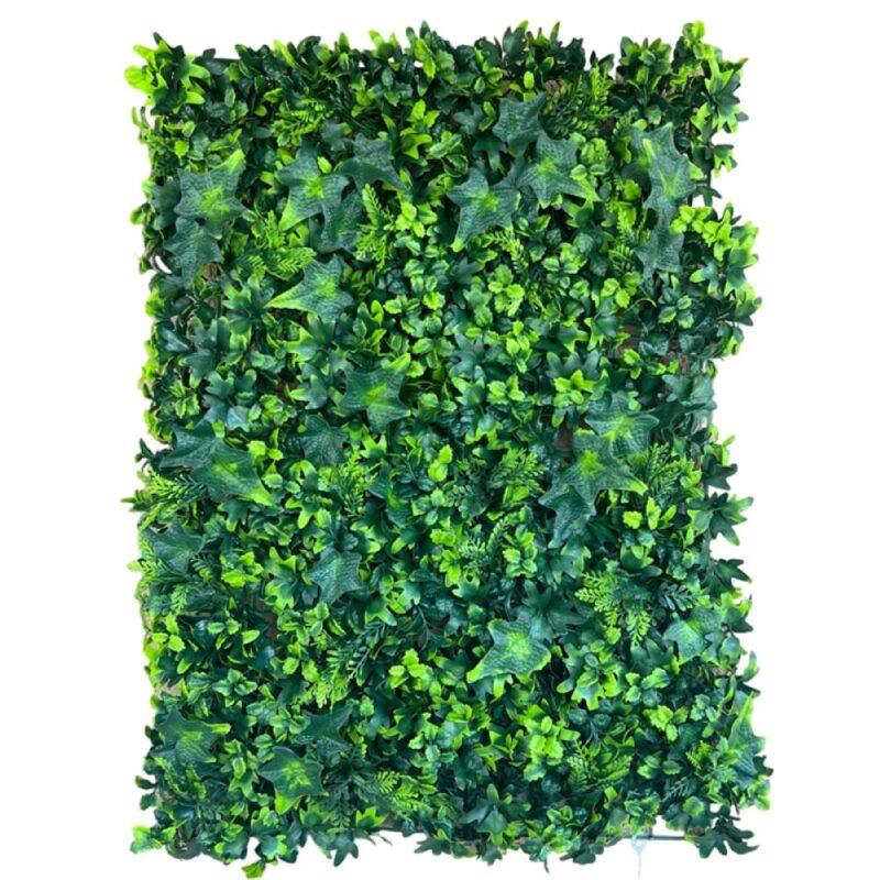 Gard viu artificial cu frunze verzi, PROCART, panou 40x60 cm