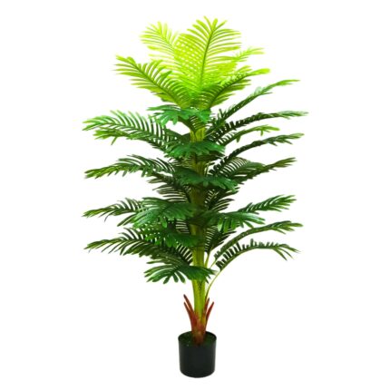 Planta artificiala, Palmier Areca fara ghiveci, 36 frunze, D4257, 150cm, verde