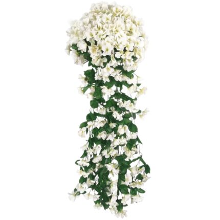Flori artificiale, Edibazzar, 85 cm, Alb/Verde