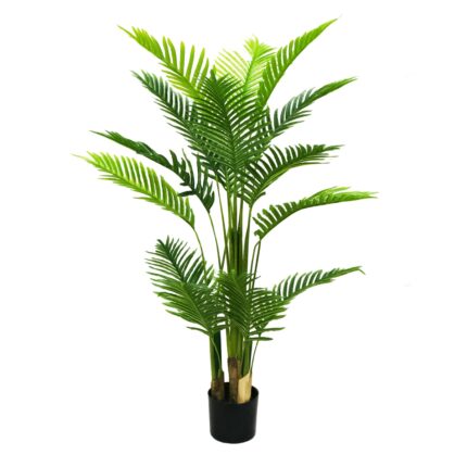 Planta artificiala, Palmier Areca fara ghiveci, 18 frunze, D4255, 165cm, verde