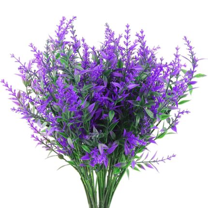 Set 10 Flori artificiale, Ronyes®, Plastic, Violet
