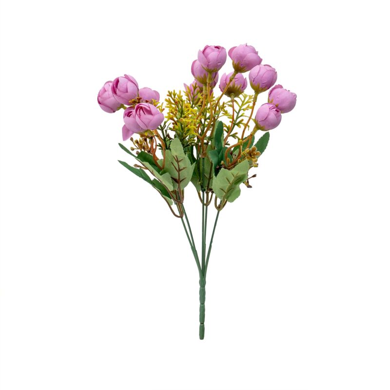 Buchet 13 flori artificiale, culoare lila, B.S.P. / SL685_Lila