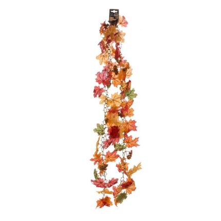 Ghirlanda Decorativa cu Frunze Portocalii 180 cm ELF