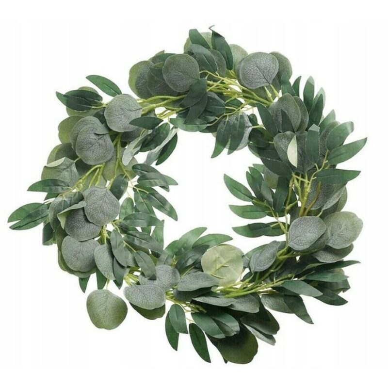 Ghirlanda artificiala, Frunze eucalipt, 2 m, Verde