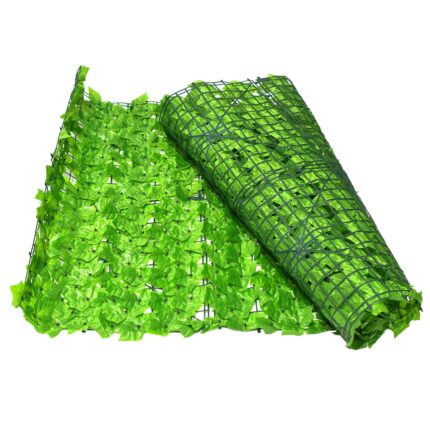 Gard verde artificial, Naimeed D4960, Iedera, paravan pentru balcon, terasa si gard, Verde Deschis, 100x300cm