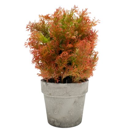 Planta Artificiala cu Ghiveci, D4956, Rosu