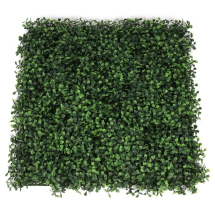 Perete verde artificial, Gradini verticale din plante artificiale Panou Buxus 50x50 cm