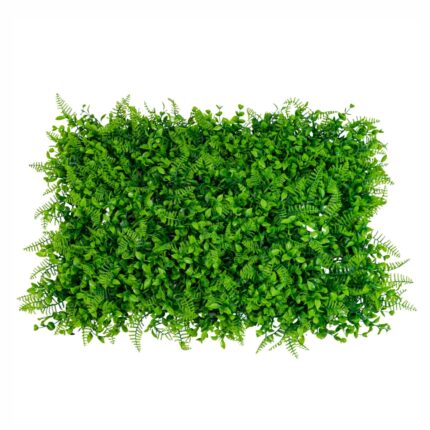 Panou din plante artificiale, cu frunze, Naimeed D5902, Verde, 600x400mm