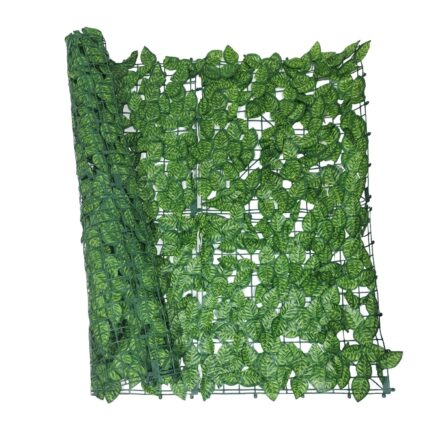 Plasa gard, frunze artificiale, Naimeed D5569, paravan pentru balcon si terasa, Verde