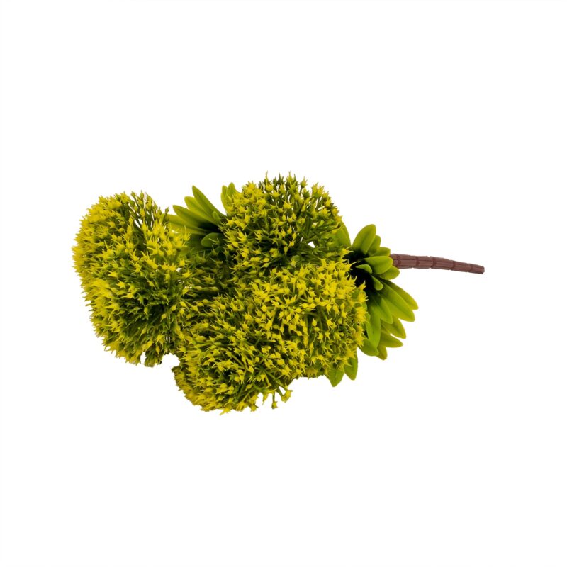 Buchet verdeata artificiala, model bulgaras, culoare galben, H 30 cm, B.S.P. / SL1124_2