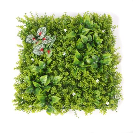 Perete verde artificial, Gradini verticale din plante artificiale Panou Plant mix 50x50 cm
