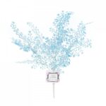 Frunze decor artificiale, PAMI, F1021-126, 30 cm Bleu