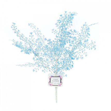 Frunze decor artificiale, PAMI, F1021-126, 30 cm Bleu